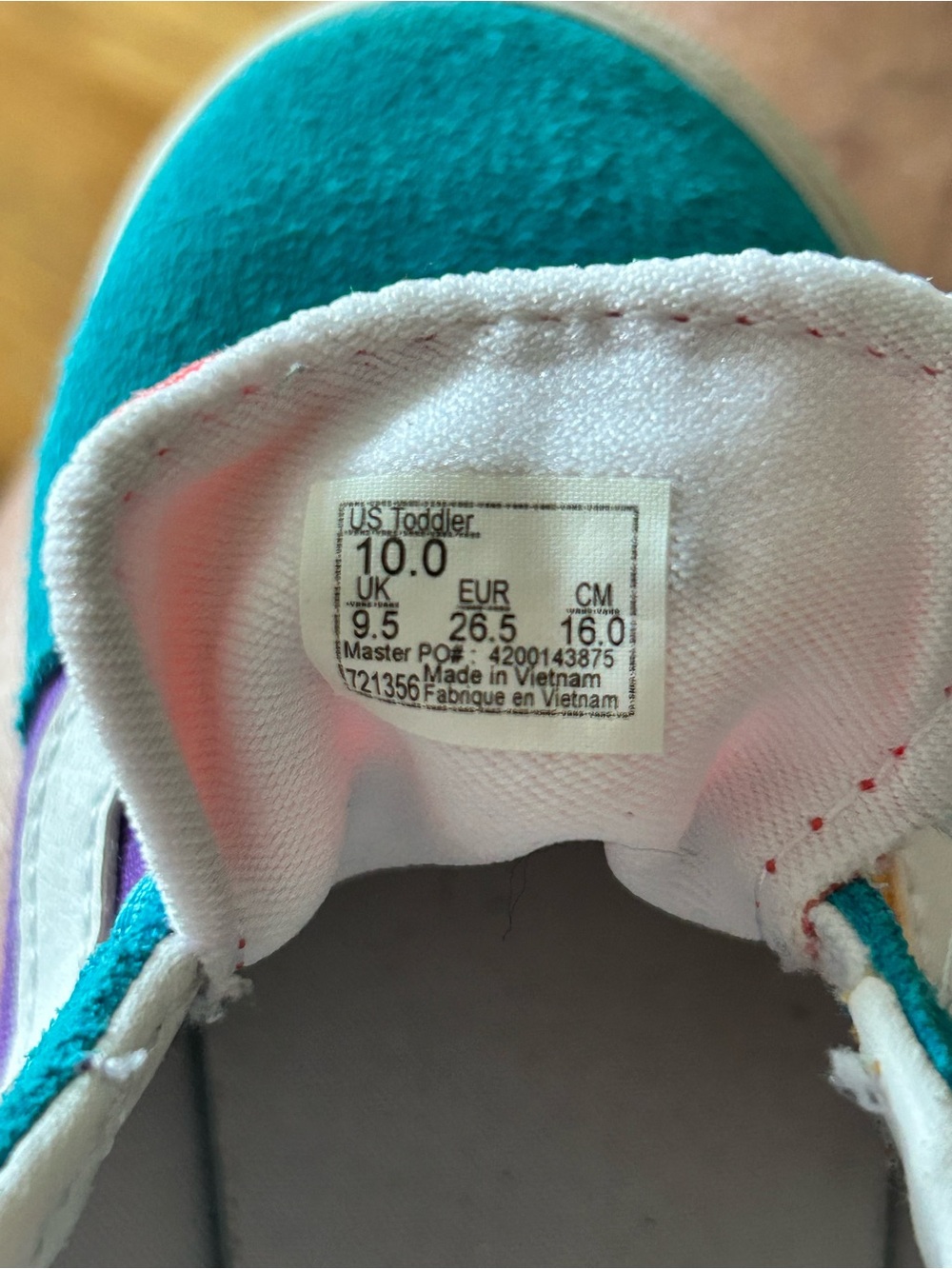 Vans Ward Colorblock Toddler
Sneakers Sz 10 (EUR 26.5) Teal Purple
Yellow Orange - Picture 6 of 6